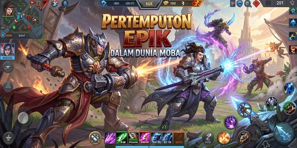 Gameplay seru di arena perjuangan 66K yang menantang.