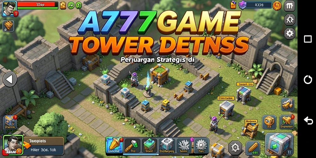 Gameplay seru A777GAME dalam strategi tower defense.
