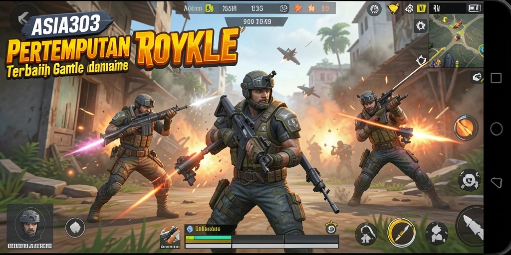 Gameplay menegangkan di ASIA303 saat bertempur melawan pemain lain.