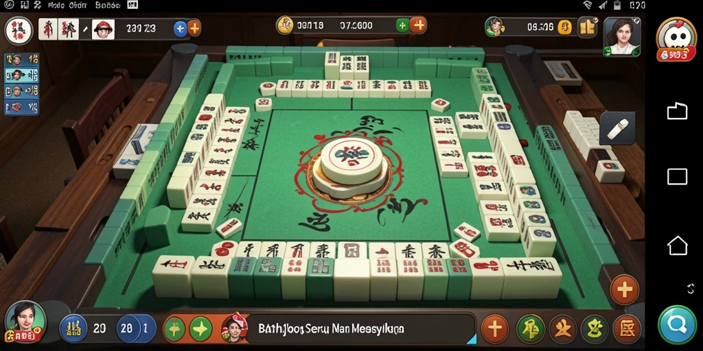 Tampilan gameplay BATA123 yang seru dalam permainan Mahjong.
