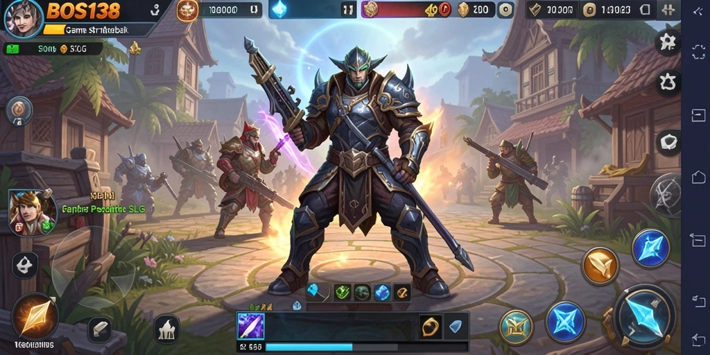 Screenshot gameplay <strong>BOS138</strong> menunjukkan dinamika pertempuran yang intens.
