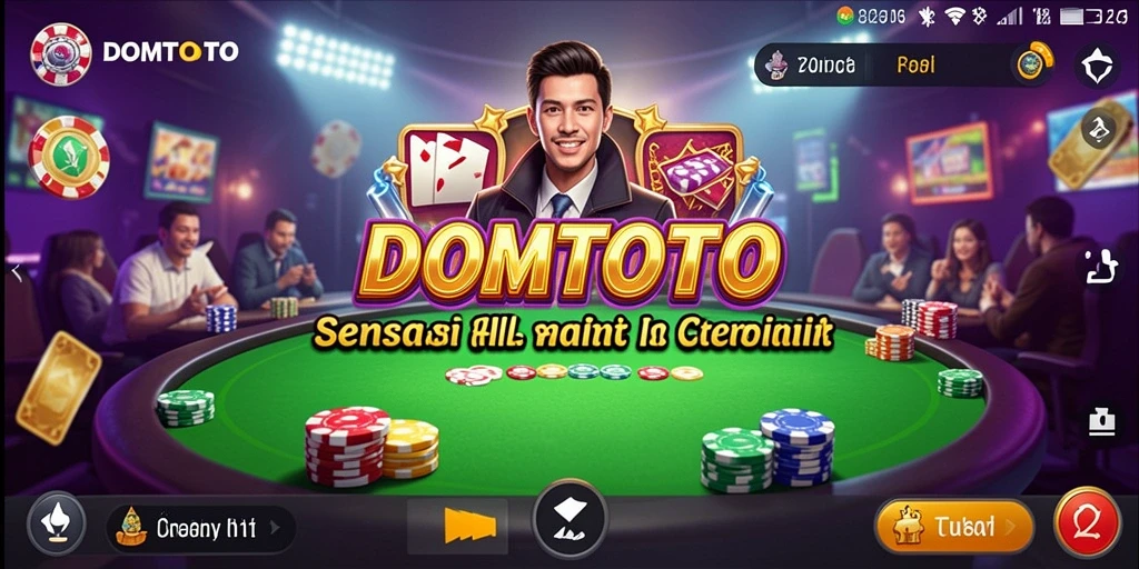 Screenshot gameplay DOMTOTO yang menampilkan keseruan permainan Kasino.