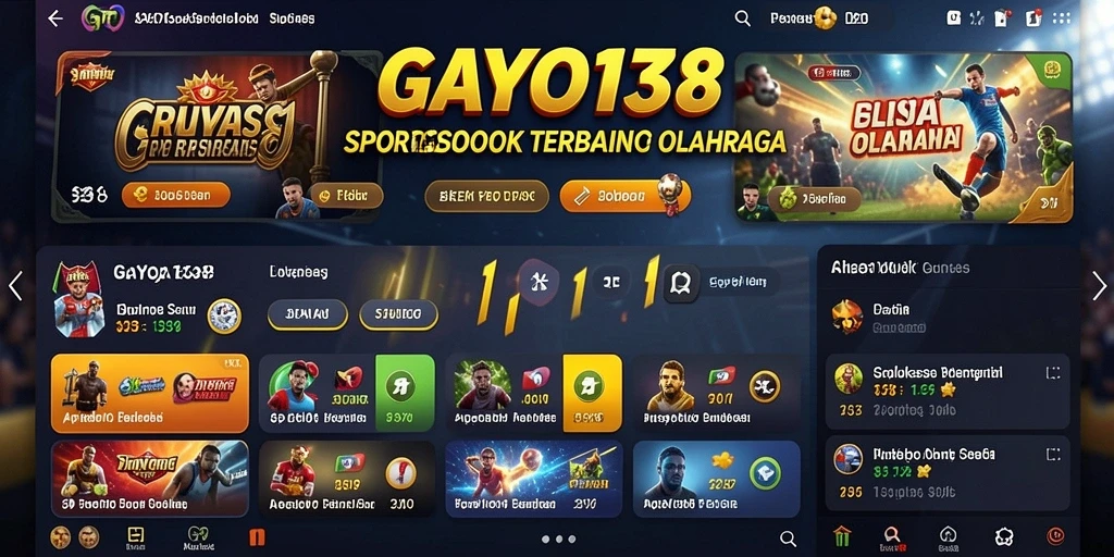 Tampilan menarik dari gameplay taruhan olahraga di GAYO138.