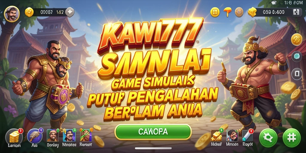 Tampilan gameplay KAWI777 yang menarik dengan elemen simulasi.