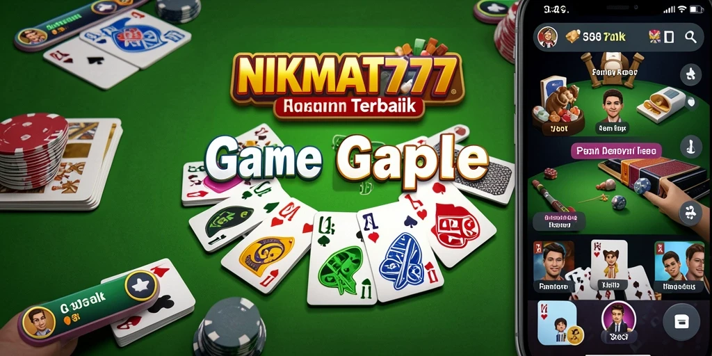 Tampilan seru gameplay Gaple di NIKMAT777 dengan pemain yang berkompetisi.