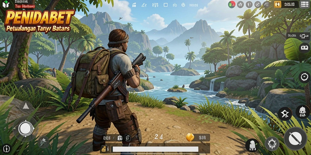 Screenshot gameplay PENIDABET menunjukkan aksi eksplorasi dunia terbuka.