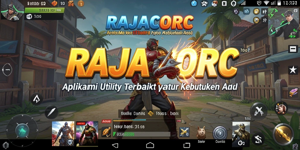 Tampilan utama RAJACORC dengan berbagai fitur Utility yang mudah diakses.