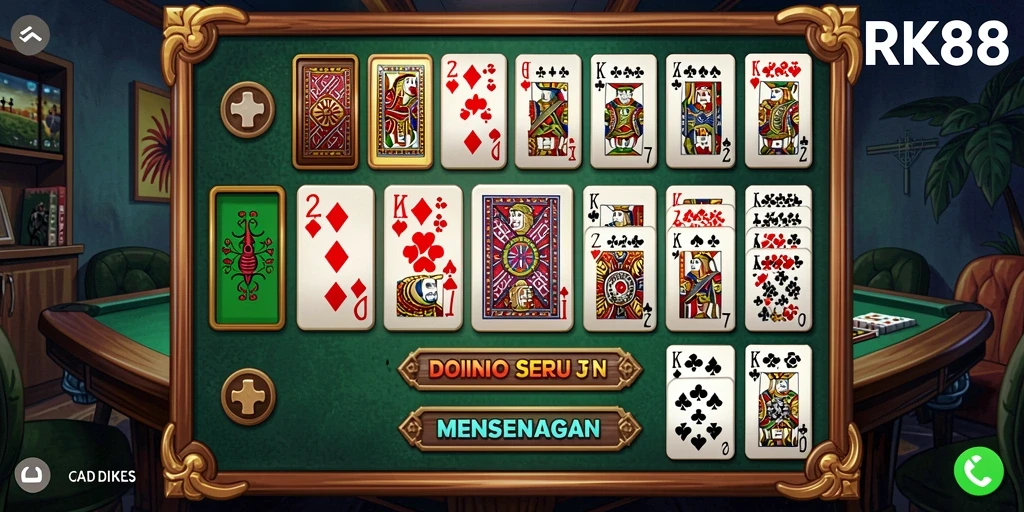 Tampilan gameplay RK88 yang menarik dalam permainan Domino.
