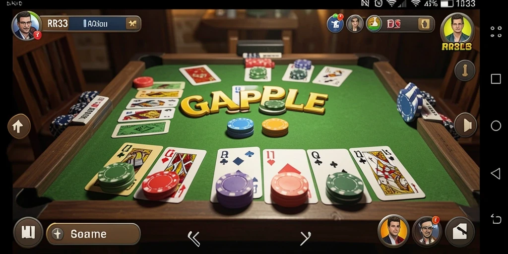 Tampilan menarik dari gameplay Gaple di RR33.