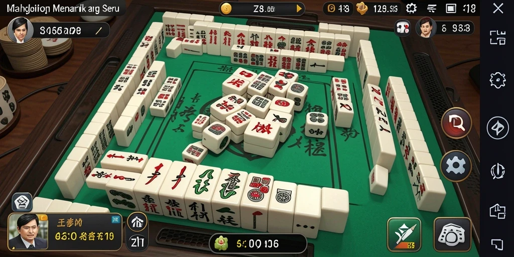 Tampilan permainan Z18 dengan grafis Mahjong yang menarik.